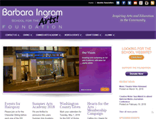 Tablet Screenshot of barbaraingramfoundation.org